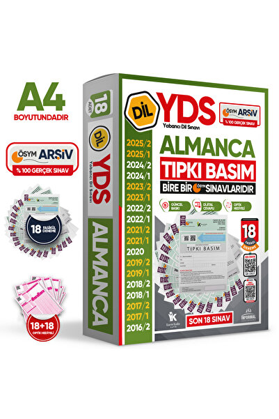 Karakutu Yayınları 2026 YDS Almanca ÖSYM Tıpkı Basım Çıkmış Soru Deneme Paketi 24lü Fasikül SETİ