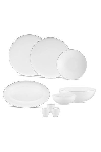 Jumbo Belle Platin 55 Parça 12 Kişilik Yemek Takımı