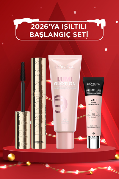 L'Oreal Paris Panorama Maskara & Glotion All-in-one 901 & Prime Lab Pore Mini Gözenek Sıkılaştırıcı