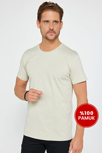 Tudors Μπλουζάκι Unisex Slim Fit Slim Fit 100% βαμβακερό μαλακό πέτρινο χρώμα...