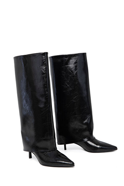 SOHO Schwarze, matte Damenstiefel 21226
