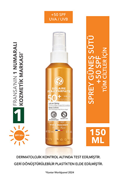 Yves Rocher Vücut Güneş Spreyi - SPF 50+ / Solaire Peau Parfaite-57666