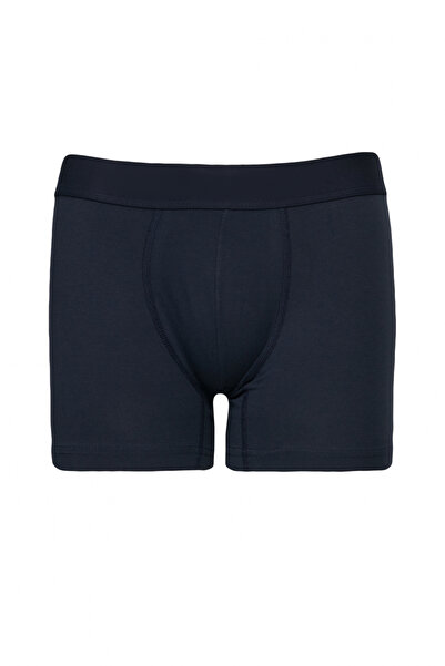 AC&Co / Altınyıldız Classics Erkek Premium Pamuklu Beyaz-lacivert 3lü Esnek Boxer Paketi (Damat Bohçası) Çeyiz Seti