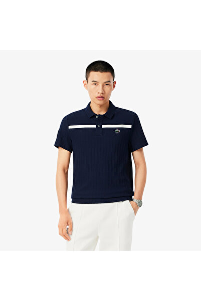 Lacoste Men's Ultra Dry Badge Accent Tennis Heritage Polo