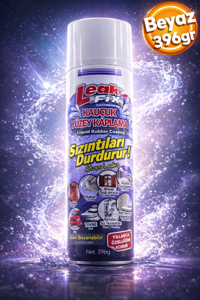 Badem10 Leak Fix (BEYAZ 396 GR) Su Yalıtım Sızdırmaz Geçirmez Izolasyon Kauçu...