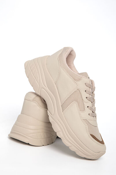 SOHO Γυναικείο Sneaker Beige-Mink 20590