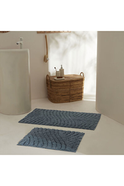 Karaca Home طقم بساط حمام إنديجو روما مكون من قطعتين