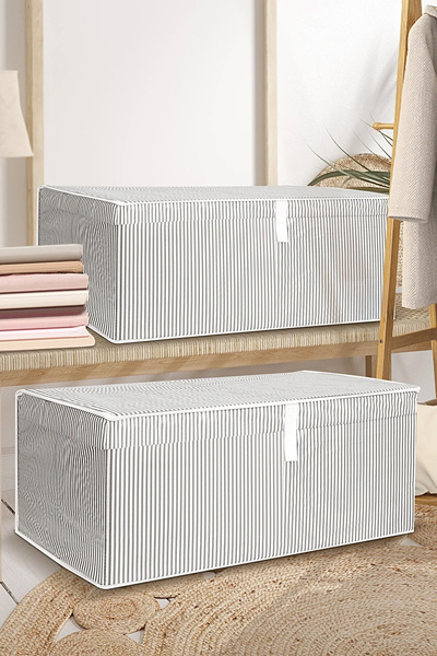 Meleni Home 2'li Kapaklı Çok Amaçlı Hurç Saklama Kutusu Organizer Mega Plus 7...