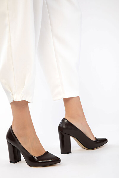 SOHO Brown Matte Women's Classic Heeled Shoes 15313