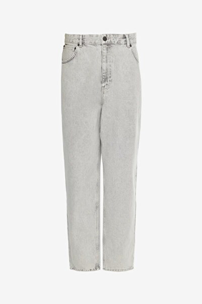 WRANGLER %100 Pamuk Frank Relaxed Fit Geniş Kesim Açık Gri Jean Denim Pantolon