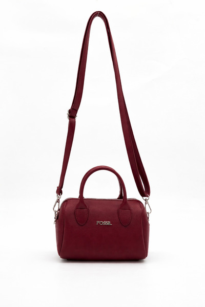 Fossil حقيبة يد وكتف نسائية باللون الأحمر الداكن 05FO25K5088