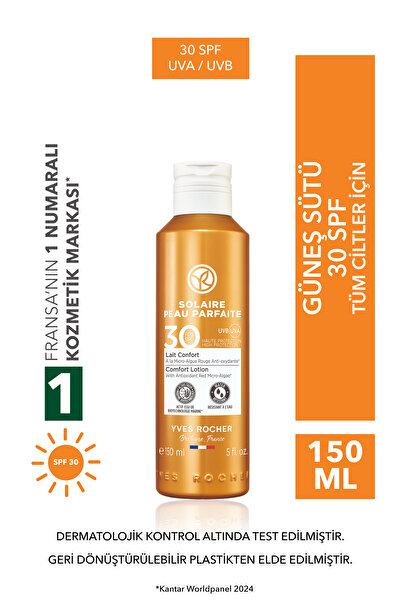Yves Rocher Yüz&Vücut Güneş Losyonu - SPF 30 / Solaire Peau Parfaite-150 ml-30484