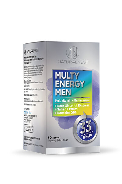 Naturalnest Multy Energy Men 30 Tablet