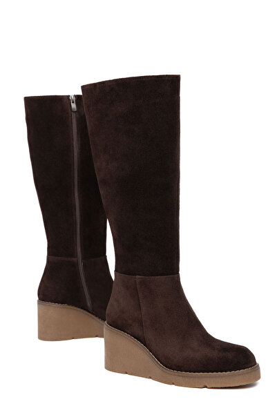 SOHO Cizme de damă din piele naturală din piele intoarsa maro 21230