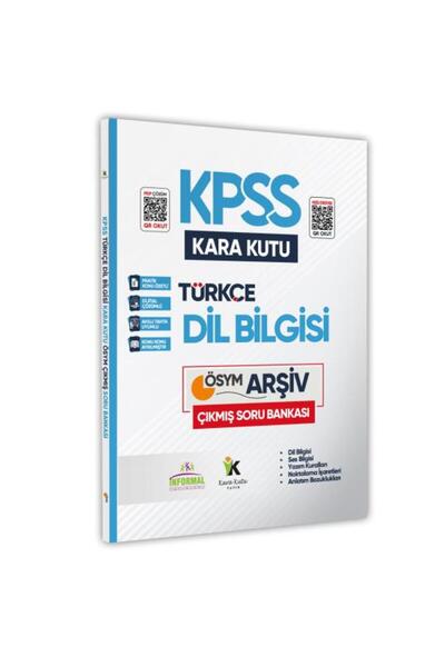 İnformal Yayınları KPSS Dil Bilgisi Kara Kutu Dijital Çözümlü ÖSYM Çıkmış Sor...
