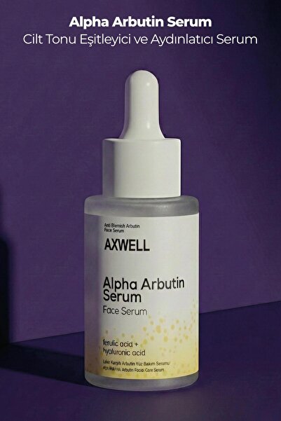 AXWELL Leke Karşıtı & Cilt Tonu Eşitleyen Alpha Arbutin & Ferulic Acid & Hyal...