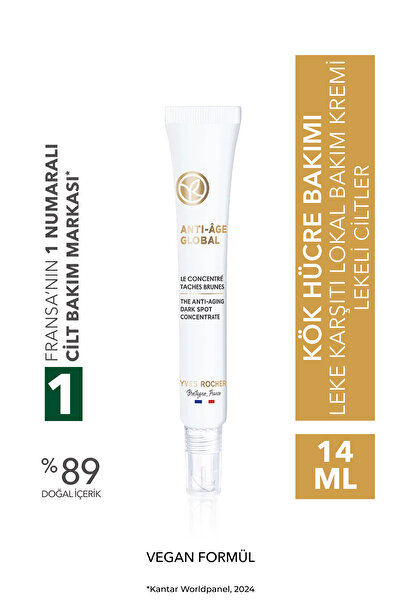 Yves Rocher Yenileyici Leke ve Yaşlanma Karşıtı Bitkisel Kök Hücre Bakımı Anti-Age Global-Vitamin C - Lokal Krem