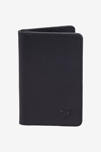 AC&Co / Altınyıldız Classics Men's Black Faux Leather Card Holder