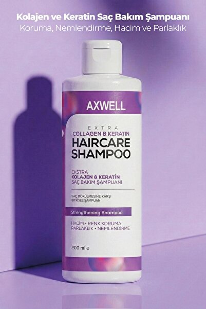 AXWELL Kolajen & Keratin Ve Extra Hacim Parlaklık Koruma Şampuan