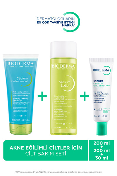 Bioderma Sebium Karma ve Yağlı Ciltler Sivilce, Karşıtı Gözenek Sıkılaştırıcı Bakım Seti