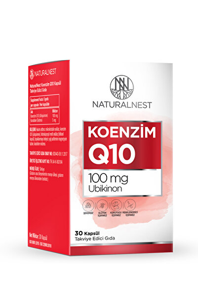 Naturalnest Koenzim Q10 Kapsül Takviye Edici Gıda 30 Kapsül