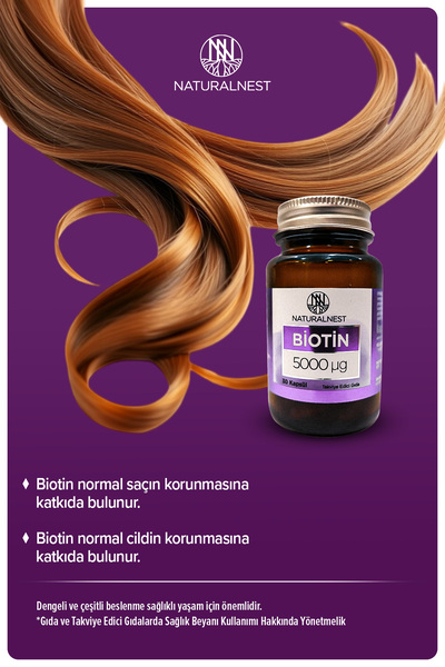 Naturalnest Biotin 5.000 mcg 30 Kapsül