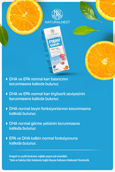 Naturalnest Fishy Balık Yağı Şurup 150 ml- 1500 mg Omega