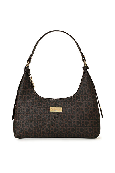 Pierre Cardin Kahve Büyük Alfabe Kadın Kol Çantası 05PO22K1596