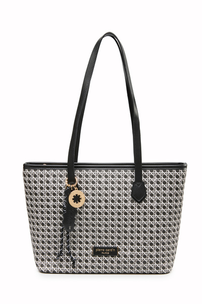 Pierre Cardin Black Digital Monogram Women's Shoulder Bag 05Po25Y10705