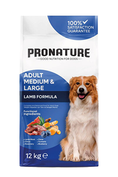 Pronature Daily Adult Kuzu Etli ve Pirinçli Yetişkin Köpek Maması 12 Kg