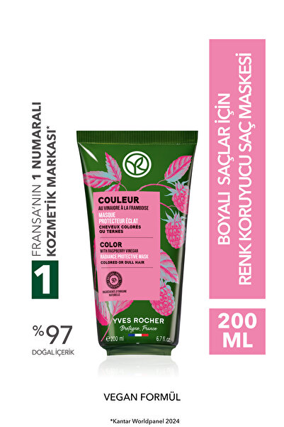 Yves Rocher Renk Koruyucu Saç Maskesi - Boyalı Saçlar / Couleur - Vegan -200ml