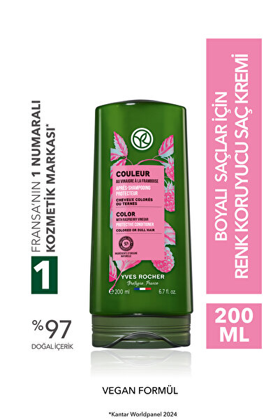 Yves Rocher Renk Koruyucu Saç Kremi - Boyalı Saçlar / Couleur -Vegan -200ml