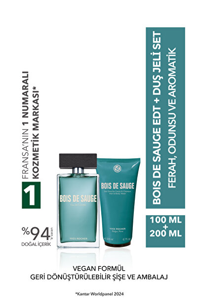 Yves Rocher Bois de Sauge Parfüm Seti-9916865