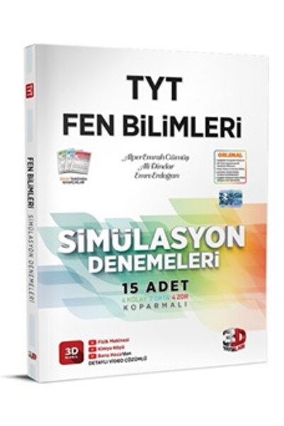 3D Yayınları 3D Yayınları TYT Fen Bilimleri Simülasyon 15 Deneme
