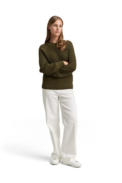 Tom Tailor Denim pulover cu guler rotund de bază