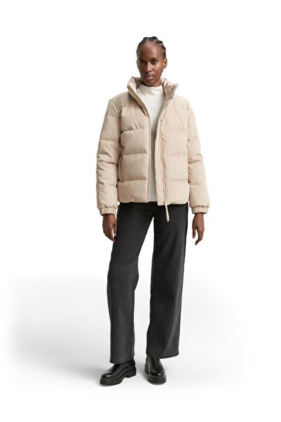 Tom Tailor Denim jachetă pufoasă din catifea reiată