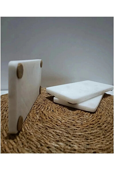 Genel Markalar Yağdanlık Altı Mermer Sunumluk Mermer Beyaz 20x10 Cm