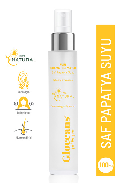 gloceans feel the glow Papatya Suyu %100 Doğal ve Saf Saç Toniği 100 ml