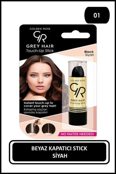 Golden Rose Grey Hair 01 Black Beyaz Kapatıcı 5,2 g