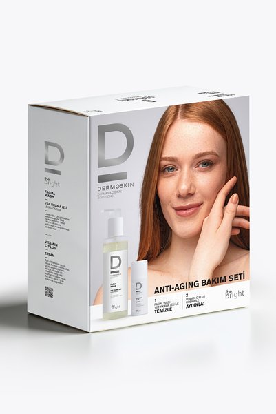 Dermoskin Daily Skin Care Set |   Vitamin C Cream and Cleansing Gel |   33 + 200 ml