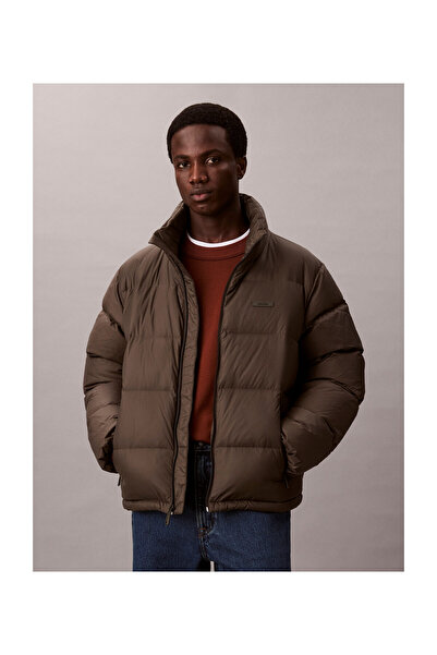 Calvin Klein LS MDWT NYLONOVÝ KANÁLOVÝ PÉŘOVÝ OBLEK