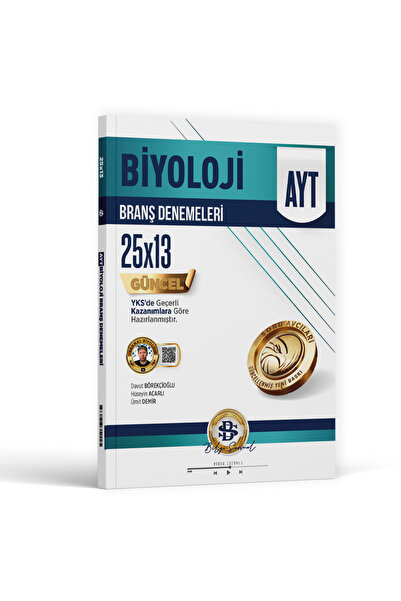 Bilgi Sarmal Yayınları Bilgi Sarmal Ayt Biyoloji 25 X 13 Branş Denemeleri 2026