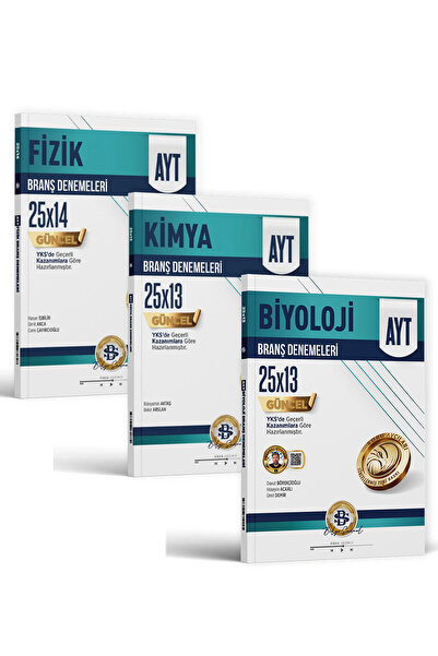 Bilgi Sarmal Yayınları Bilgi Sarmal AYT Fizik Kimya Biyoloji Deneme Seti 3 Ki...