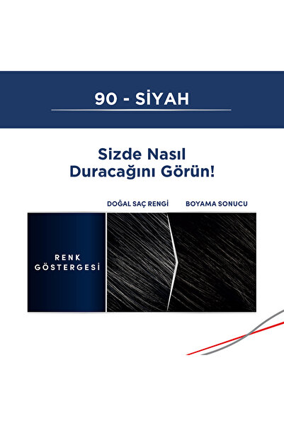 Men Perfect Schwarzkopf Men Perfect Saç Boyası 90- Siyah-Kolay ve Hızlı Beyaz Kapama