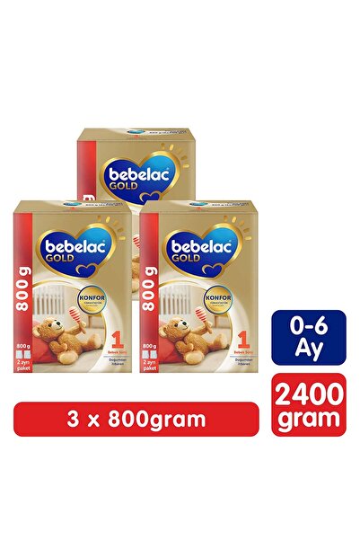 Bebelac Gold Konfor 1 Bebek Sütü 0-6 Ay 800 Gr x 3 Adet 2400 Gr