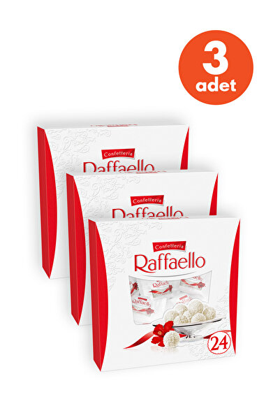 Raffaello Çikolata 24'lü 240 Gr ve Hediye Paketi - 3 Adet - Hediyelik Çikolata