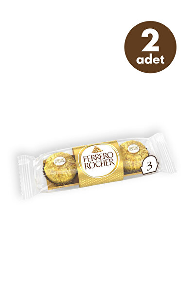 Ferrero Rocher Çikolata 3'lü 37,5 Gr - 2 Adet