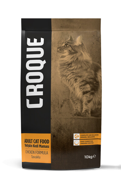 Croque Yetişkin Kuru Kedi Maması (Adult Cat) Tavuk Etli 10 KG
