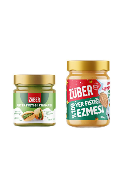 Züber Antep Fıstığı Kreması 200 g + %100 Fıstık Ezmesi 315 g