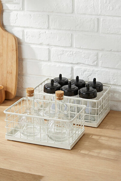 TRENDYOLMİLLA HOME سلة تنظيم معدنية مكونة من قطعتين TPHSS25SPT00000